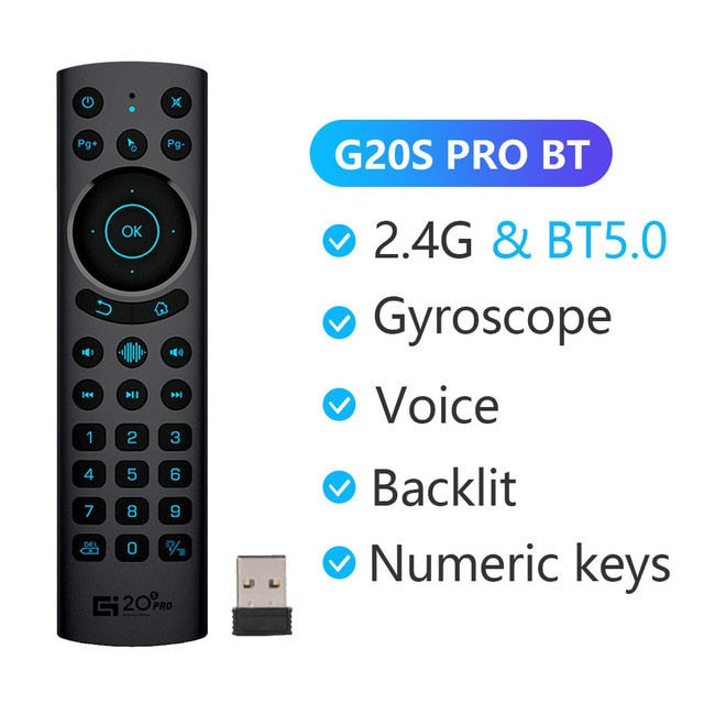 G20BTS Plus G20S PRO 2.4G Wireless Smart Voice Backlit Air Mouse